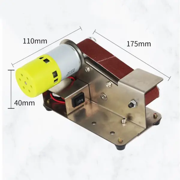 Micro Electric Sharpening Machine Mini Electric Belt Sander DIY Polishing Grinding Machine Adjustable Speed Polisher Machine - Image 3