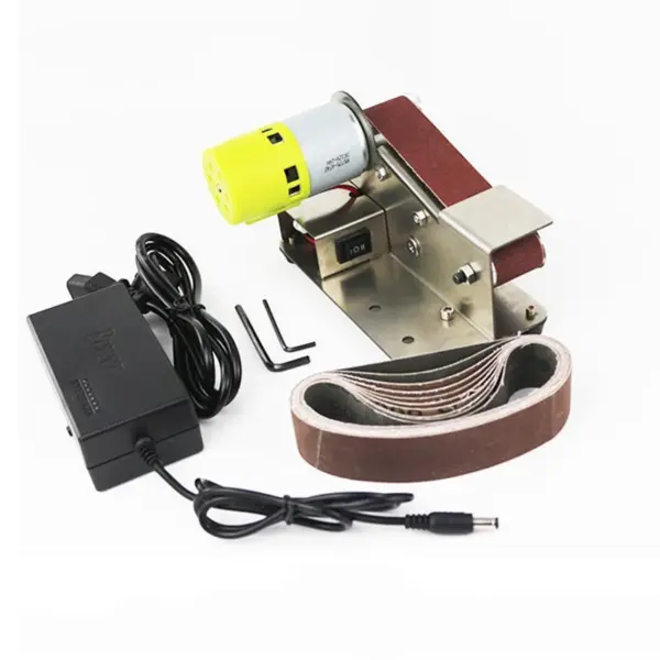 Micro Electric Sharpening Machine Mini Electric Belt Sander DIY Polishing Grinding Machine Adjustable Speed Polisher Machine - Image 4