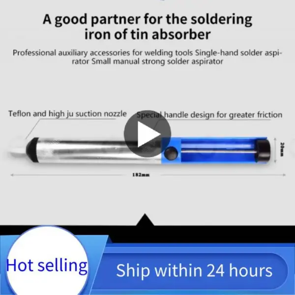 Aluminum Metal Desoldering Pump Suction Tin Gun Soldering Sucker Pen Removal Vacuum Soldering Iron Desolder Hand Welding Tools - Image 2
