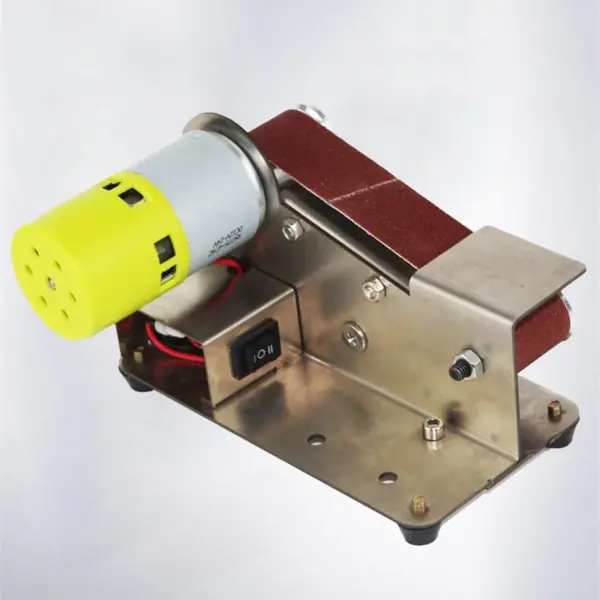 Micro Electric Sharpening Machine Mini Electric Belt Sander DIY Polishing Grinding Machine Adjustable Speed Polisher Machine - Image 6
