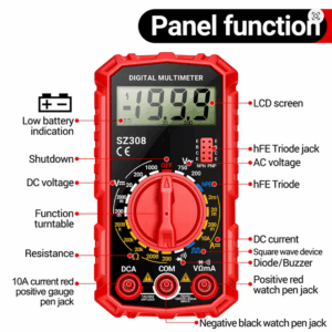 ANENG SZ308 Digital Multimeter AC/DC Voltage Tester Ammeter Ohmmeter 1999 Ct