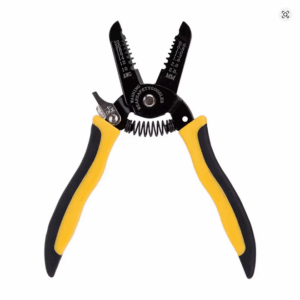 Deli 7in Wire Stripper Cutter Tool 0.6–2.6mm Auto Grip Electrical Cable Plier