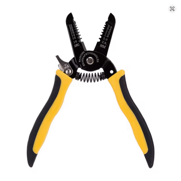 Deli 7in Wire Stripper Cutter Tool 0.6–2.6mm Auto Grip Electrical Cable Plier