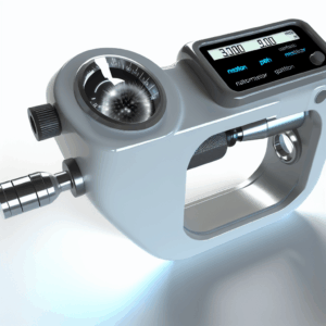 NanoAlign Pro Micrometer against a neutral background