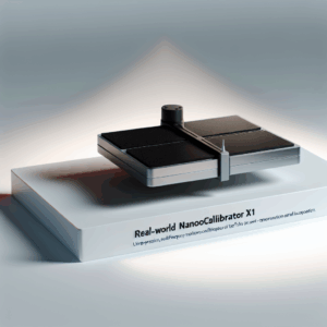 Photo of the NanoCalibrator X1 device against a neutral background